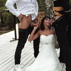 Fucking wedding! Part 5. Fuck me together at the altar