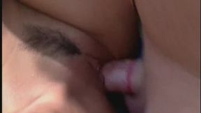 Spicy Asian babe with pert ass gets pink twat fucked for cum in the open