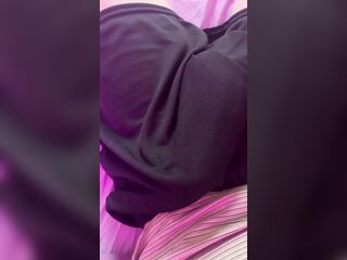 Giant Palpitating girlcock Short Movie Print in sporty shorts dressed touching myself lascivious trans angel