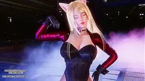 MEOWV Slays Sensual Dance as Ahri in Steamy K-Pop MMD Fantasia