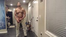 A Black Dude Gets Naked and Plays with Himself