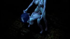 Cortana is having trouble with one of her Clones : Halo Porn Parody