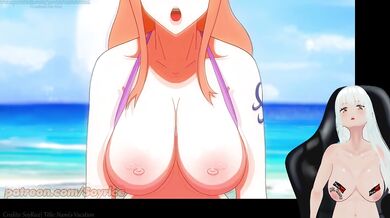 One Piece Beach Anal Creampie Fucks Big Ass Nami Raw