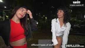 Public Pickup - We met her in a park and made her join a three-way - steaming homemade porno!