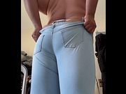 My fat ass in tight jeans