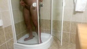 pissing during the time that stroking in the shower