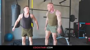 Davin Strong drills bottom boy, Andrew Delta'_s, hole