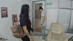 "Fucking my stepsister&#039;s slut&#039;s pussy until she makes her cum - Porn in Spanish"