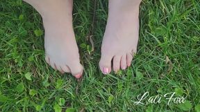 Feet in the grass