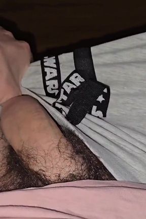 Morning Playing with My Hairy Dick Until I Cum