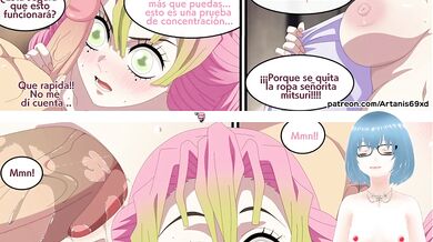 Mitsuri and Tanjiro get nasty in hentai art
