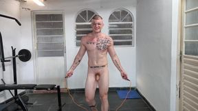 White Shaved Training Naked