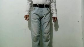 me orino en los pantalones con mis panales de tela y de paso tre deliciosos orgasmos