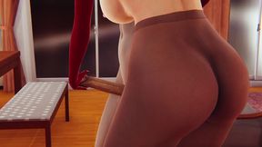 Sexy Blonde Rose Anime Girl with Big Tits - 3D Hentai Animation Featuring Handjob, Big Titfuck, and Satisfying Blowjob