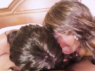 Lisa Rivera brings home teen WHORE Gal Love to give me a SuperHot Double BJ