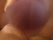 Mein Schwanz aus der Nähe gesehen, spritzt lecker