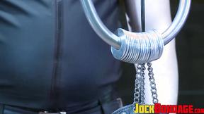 ”Derek Pain cried in agony as his shaft was being pulled down away from his body”