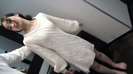 Adorable Japanese girl with a nice smile and big tits