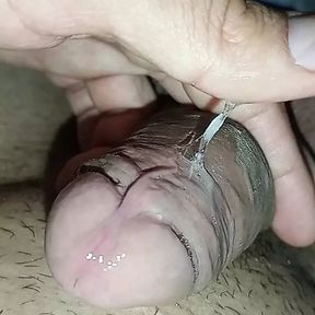 BIG COCK AND VENOZA, CLOSE-UP, SUBMISSIVE, HARD MASTURBATION