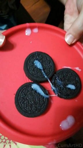 Got Milk? Oreos and Cum - Cum on Food 1