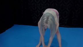 Super Hot Babes Displaying Their Wrestling Moves