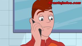 Plumber's thick pipe wrecks twink's tight cartoon hole raw