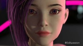Neon Dreams VR - Hot sexy girl with big tits moans hard during rough fuck in cyberpunk world