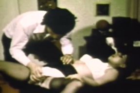 Green-tinted Cum Guzzlers Drain Studs in Retro 9-minute Orgy