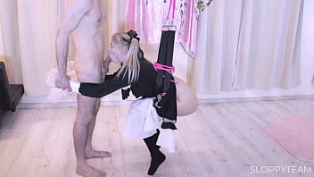 CCTV: Blonde Teen Fucked on Swing * SUSPENSION BONDAGE Shibari BDSM