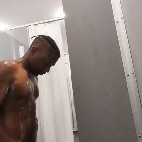 Coach Caught Me Stroking in Locker Room Shower