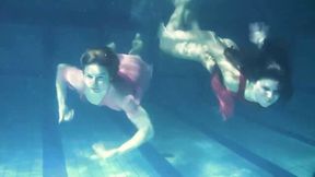 Underwater Show featuring sweetheart's swimming scene