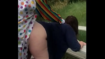 Gibby The Clown fucks pawg in daylight