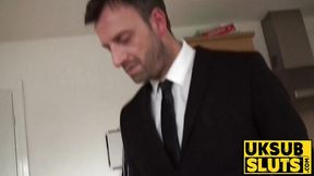 UKSubSluts com - Brunette MILF receives intense creampie creampie