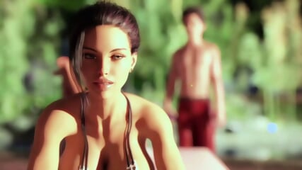 Curvy beauty stunned by intense oral climax from lover in provocative cartoon narrative - 3D MILF and deepthroat blowjob with cum in mouth. Hot mommy wants cum in Pure-Taboo story