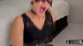 i m training an obedient, married beauty to submit and deep-throat a dildo in her ass