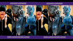 M65 Rebreather Ecstasy: Hissing Balloon Struggle & Intense Climax Control (18 Min MOV HD)