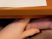 I don’t fit at my desk ;(
