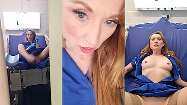 Naughty Nurse Catches You Peeking And Invites You To Fuck Her