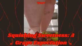 Squishing Sweetness: A Grape Expectation with SSBBW Rachel and Her Cute BBW Feet WMV