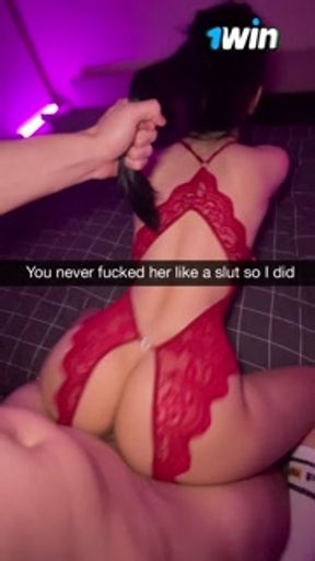 Snapchat Hot slut seduced and cheated on her boyfriend with his best friend Creampie