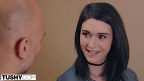 Butt fuck scene with a truly submissive teenager, Ivy Aura