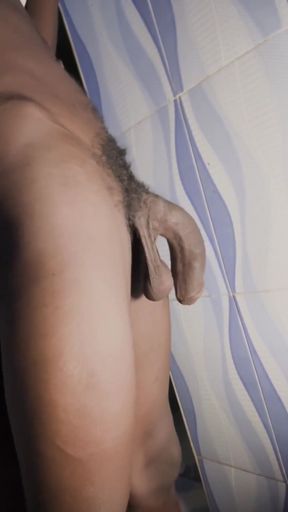 Giant 12inches Cock Taking Morning Piss