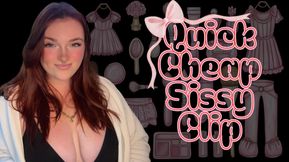 Quick Cheap Sissy Clip - Sissification Goddess Worship Verbal Humiliation Degradation Big Tits Titties Tit Worship