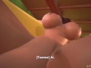 3DGSPOT - Tiny Trans Fucks With Giant Busty Trans! PORTUGUESE SUBTITLES! UNCENSORED SEX!