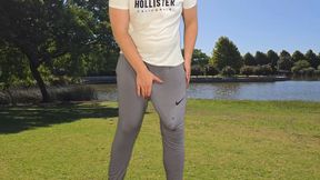 Big monster cock in grey sweatpants cumhot