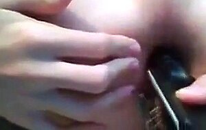 Sweet Sub Twink Rides Hairbrush to Cumshot