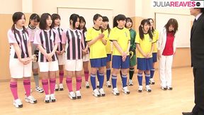 Hairy girl gets pussy cumshot after sucking and fucking coaches