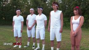 Sara Saijo's Wild Outdoor Japanese Gangbang Adventure