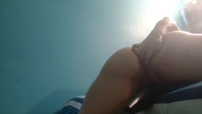 Naughty MILF Pillow Humping for Husband on Webcam