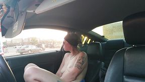 Playing at hyvee while waiting in the car